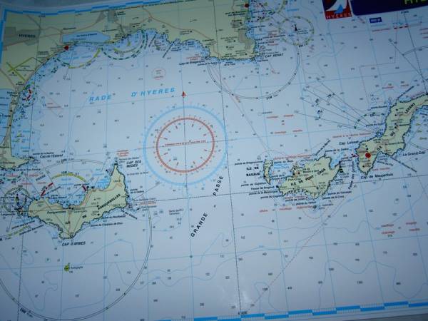 Carte de la rade de hyeres