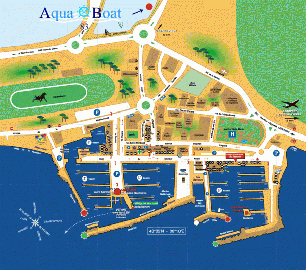 Plan du port de hyeres